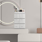 Makeup Cosmetic Organizer Storage Drawers Display Boxes Case with 12 Drawers (White)